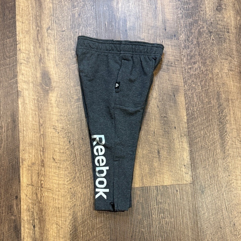 Reebok Boys Toddler Gray Jogger Sweatpants Athletic Pants Size 2T NWT